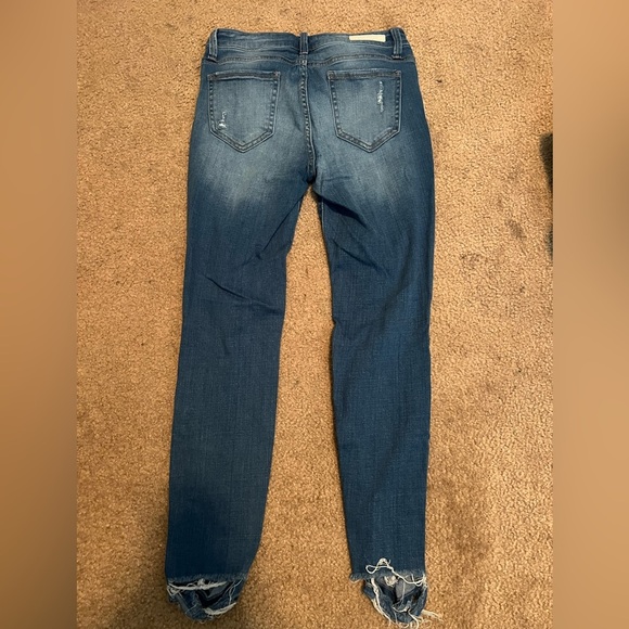 Cello Stylish Blue Distressed Jeans Women’s size 9 - Picture 7 of 8